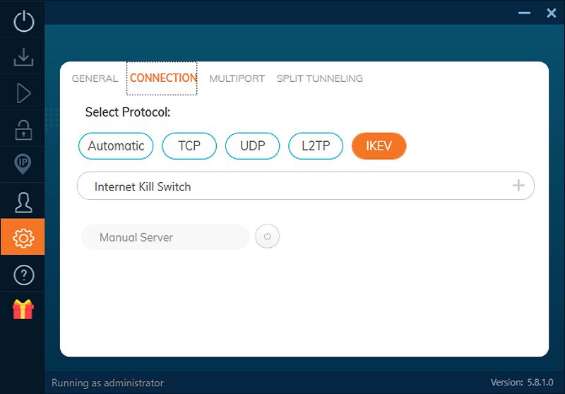 Ivacy VPN kill switch on Windows